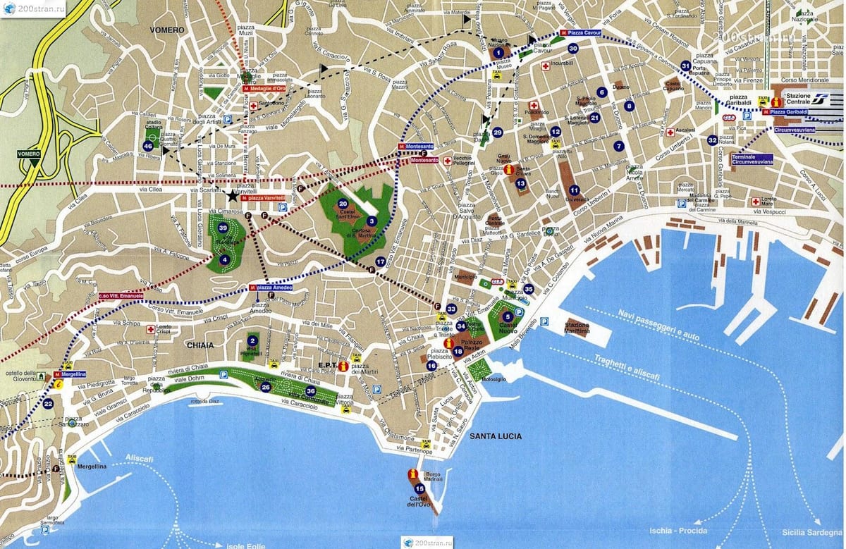 napoli ქალაქის რუკა