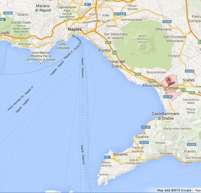 რუკა bay of ნეაპოლი, იტალია