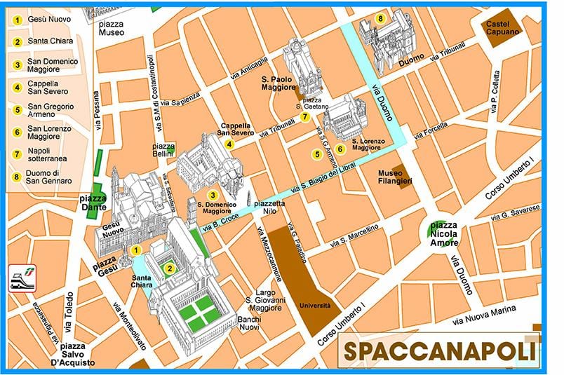 რუკა spaccanapoli naples