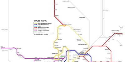 Napoli მეტროს რუკა
