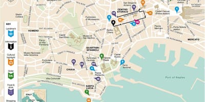 რუკა centro storico naples